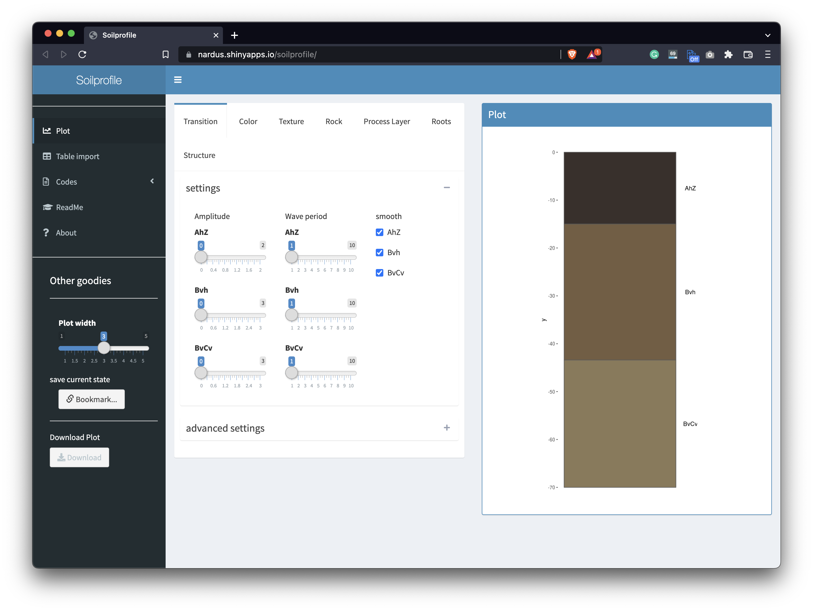 Image 1 - Soilprofile R Shiny dashboard